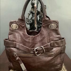 FOLEY AND‎ CORRINA CHOCOLATE BROWN LEATHER BAG